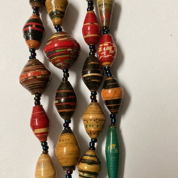 Boho Multicolored Necklace - Picture 8 of 9